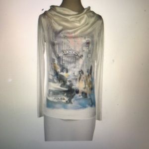 Long sleeve white tshirt S